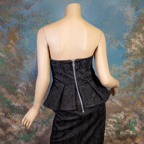 VERONICA BEARD Black Strapless Jacquard Allyson Dress  Size 6 NWT - Picture 13 of 16